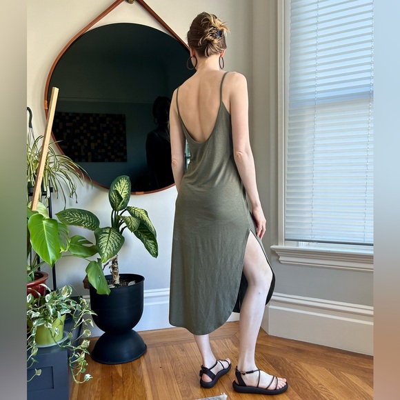 Alma xx Rebels Slip Dress, Spanish Moss, size S - Picture 2 of 4
